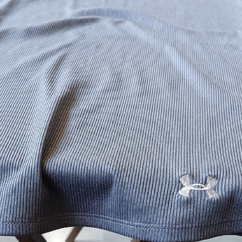LG Gray Ribbed Sports Bra - Picture 3 of 5